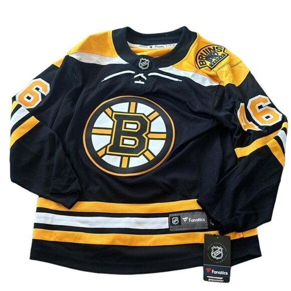 Fanatics David Krejci Boston Bruins NHL Breakaway Home Jersey Black Size S NWT - Picture 2 of 6